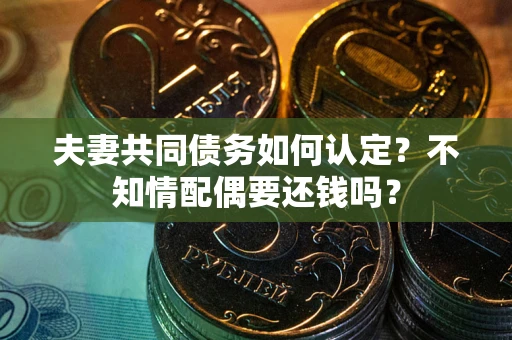 武汉夫妻共同债务如何认定？不知情配偶要还钱吗？