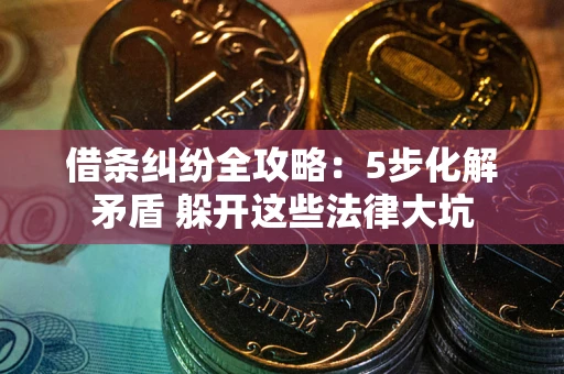 武汉借条纠纷全攻略：5步化解矛盾 躲开这些法律大坑