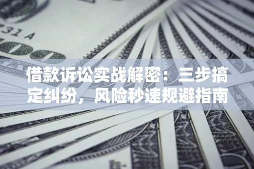 武汉借款诉讼实战解密：三步搞定纠纷，风险秒速规避指南