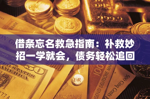 武汉借条忘名救急指南：补救妙招一学就会，债务轻松追回！