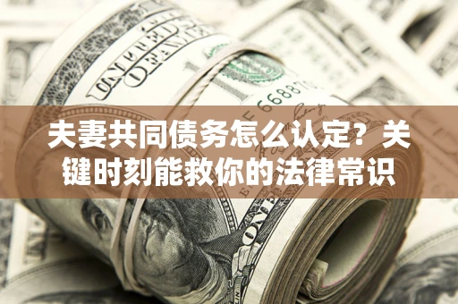 武汉夫妻共同债务怎么认定？关键时刻能救你的法律常识